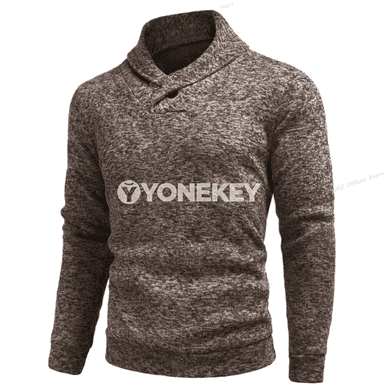 Erkekler üçin ýokary boýunly zipsiz ýyly sweatshirt, oversize
