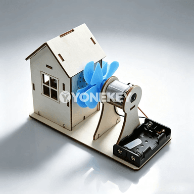 Gün energiýasy bilen işleýän öý modeli — 3D DIY gurnaýyş oýunjagy