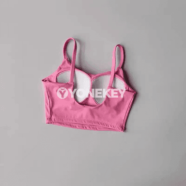 Aýallar üçin sport bra-top, ýoga we fitnes üçin, padly, dem alýan