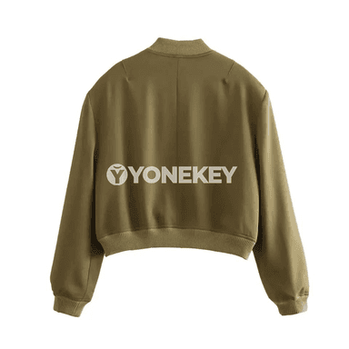 Zenanlar üçin döwrebap bomber jaket, ýeňil we giň kesim
