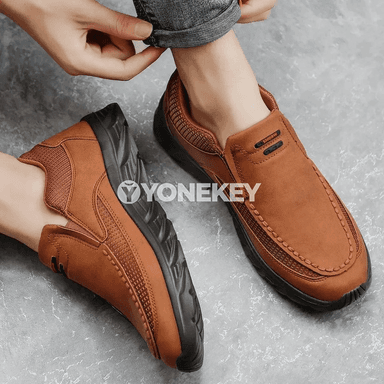 Erkekler üçin retro loafers köwüşler, rahat we dem alyşly