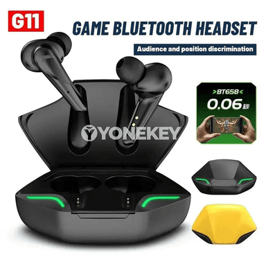 TWS simsiz Bluetooth gulaklyklari, mikrofonly sport headset, zarýad gutusy bilen
