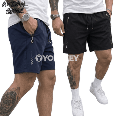 Erkekler üçin ýeňil tomus şortikleri, giň kesimli, jübili