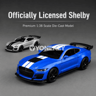 1:38 Ford Mustang Shelby GT500 model maşyny, kolleksiýa üçin