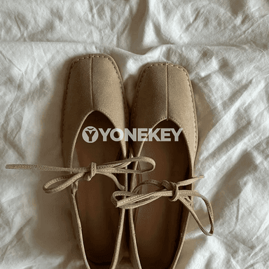 Aýal-gyzlar üçin square toe Mary Jane flats, rahat, täze moda aýakgap