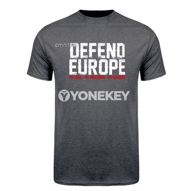 Defend Europe T Shirts Cool Design Unisex Short Sleeve Cotton Streetwear Tops T-Shirt HJ-091