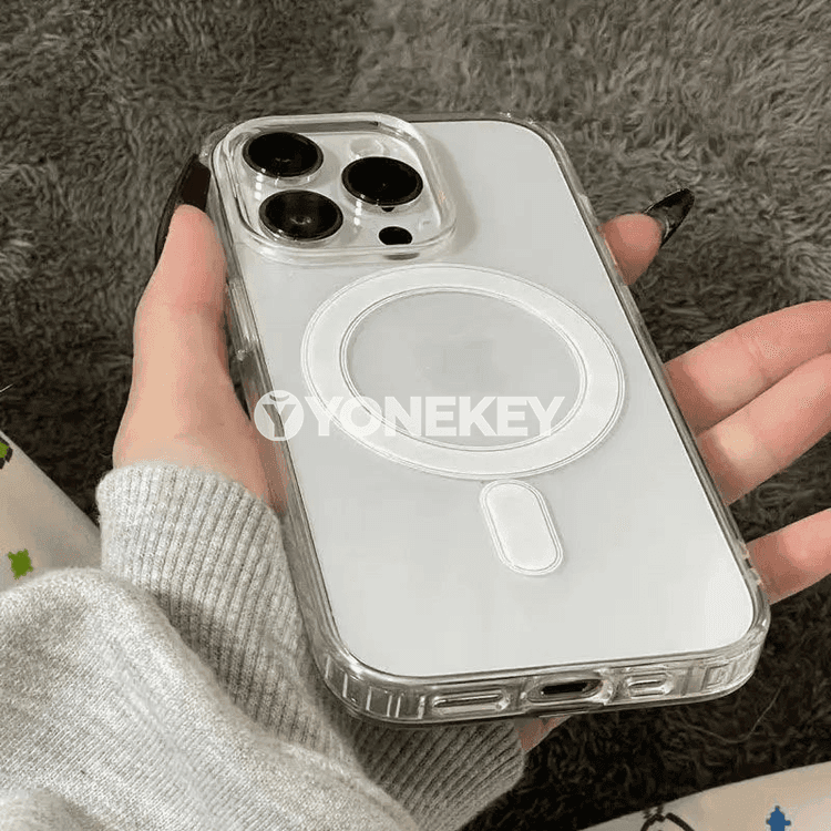 MagSafe üçin simsiz zarýadly açyk akril örtük iPhone üçin