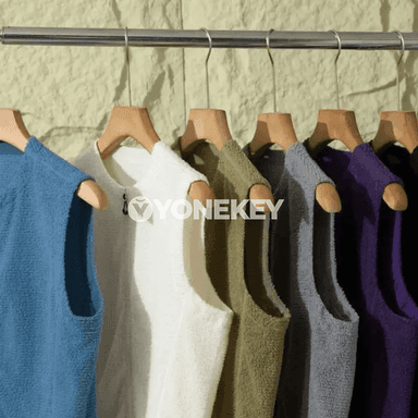 Erkekler üçin ýeňil ýyly fleece ilikli ýeňsiz jilet