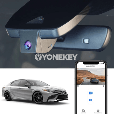 Toyota Camry üçin Fitcamx 4K gizlin awto registrator, Wi-Fi, gijeki rejes