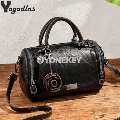 Aýal-gyzlar üçin gül bezegli moda egin sumkasy