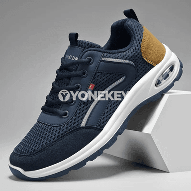 Erkekler üçin ýeňil sport krasowkalary, dem alýan gündelik köwüşler