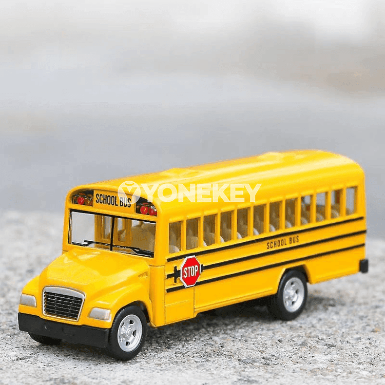 ABŞ mekdep awtobusy 1:100 metal model oýnawajy