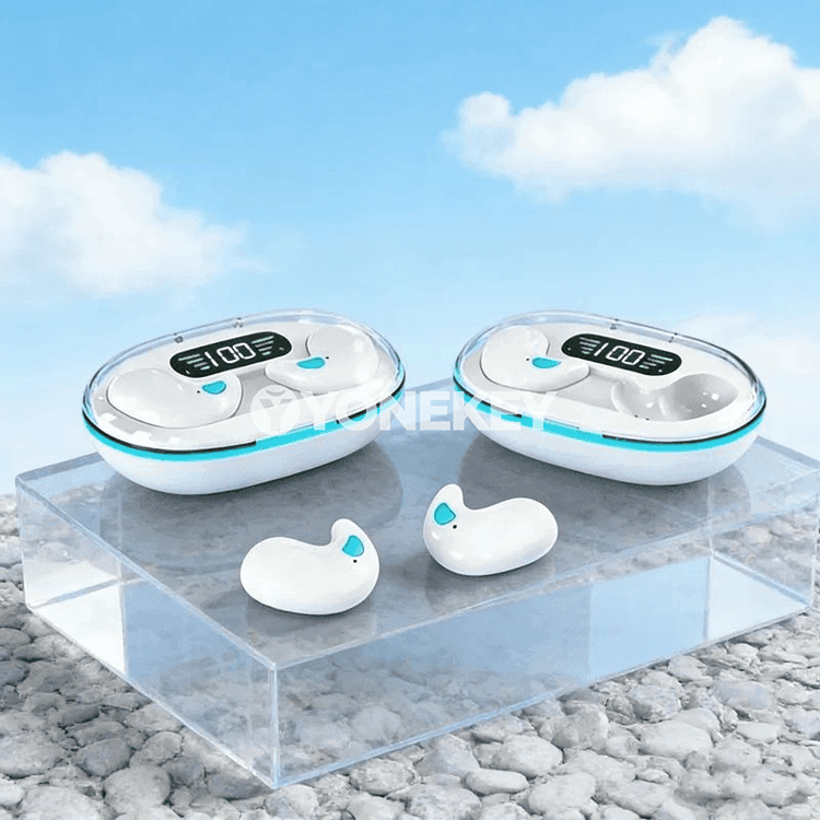 Simsiz Bluetooth gulak içi nauşnikler, mikrofonly we sport üçin amatly