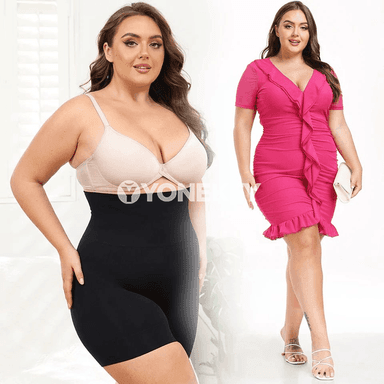 Zenanlar üçin ýokary belli beden şekillendiriji içki balak, plus size