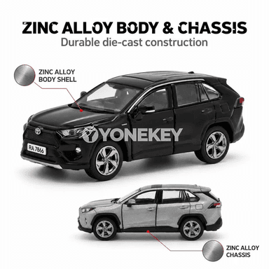 1:64 Toyota RAV4 metal SUV mini awtoulag modeli