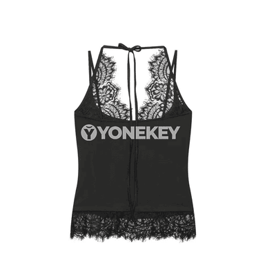 Zenanlar üçin dantelli halter top, tomusky moda görnüşi