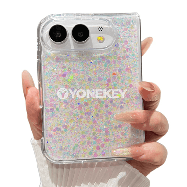 iPhone Duo üçin ýylpyldawuk, ýumşak silikon gorag örtügi