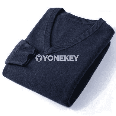 Erkekler üçin güýz-gyş V boýun ýyly switer, ýumşak gündelik model