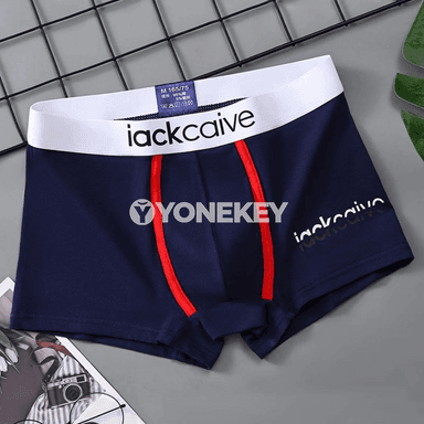 Erkekler üçin 3 bölek pambyk boxer içki balaklar, ýumşak we amatly