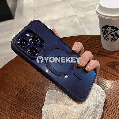 iPhone 11–16 üçin magnitli açyk silikon galyplı kover