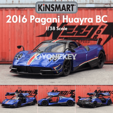 KiNSMART Pagani Huayra BC metal model awtoulag, 1:40, çekilýän