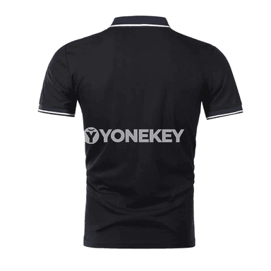 Erkekler üçin ýazky polo futbolka, gysga ýeňli