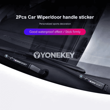 BMW üçin 2 sany awtoulag stikeri, wiper bezeg liýasy