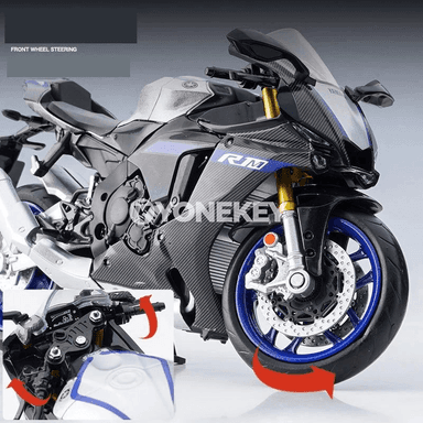 YAMAHA YZF-R1M 1:12 metal model motosiklet oýnawaç