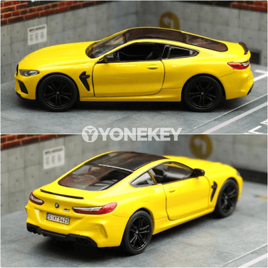BMW M8 Competition 1:38 diecast model awtoulagy, çagalar üçin sowgat