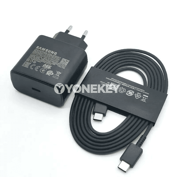 Samsung 45W çalt zarýad beriji adapter, 1.8 m Type-C kabel bilen