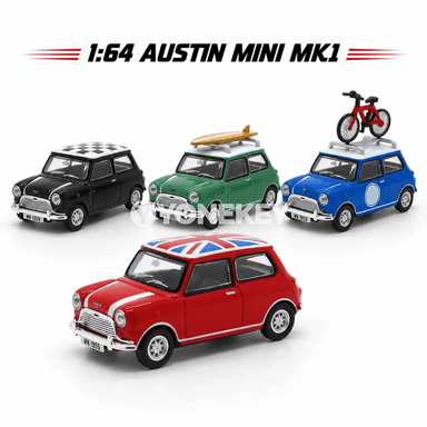 Austin MINI Cooper MK1 1:64 klassyk metal model awtoulag