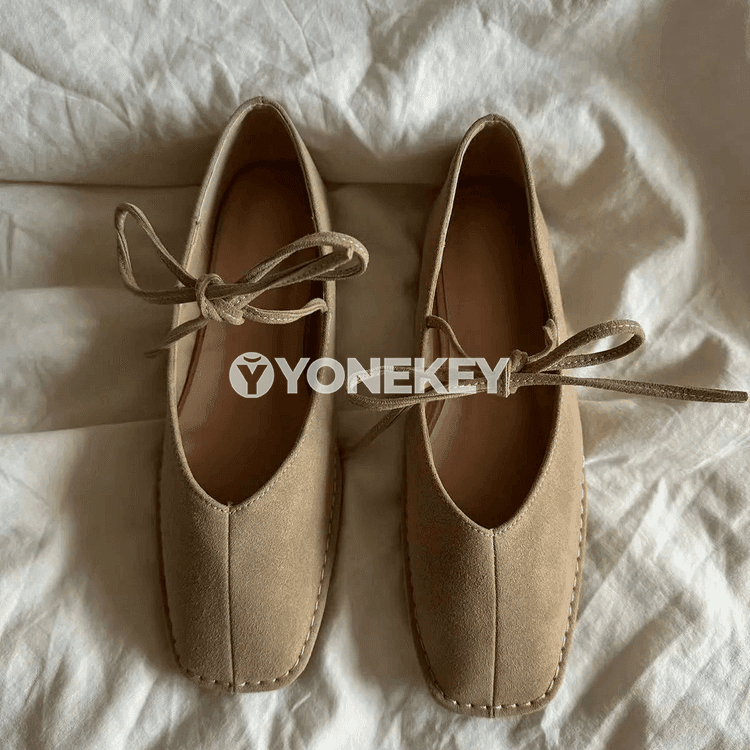 Aýal-gyzlar üçin square toe Mary Jane flats, rahat, täze moda aýakgap