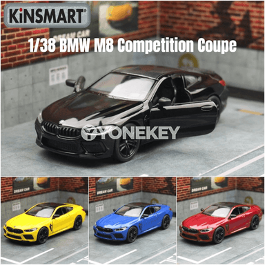 BMW M8 Competition 1:38 diecast model awtoulagy, çagalar üçin sowgat