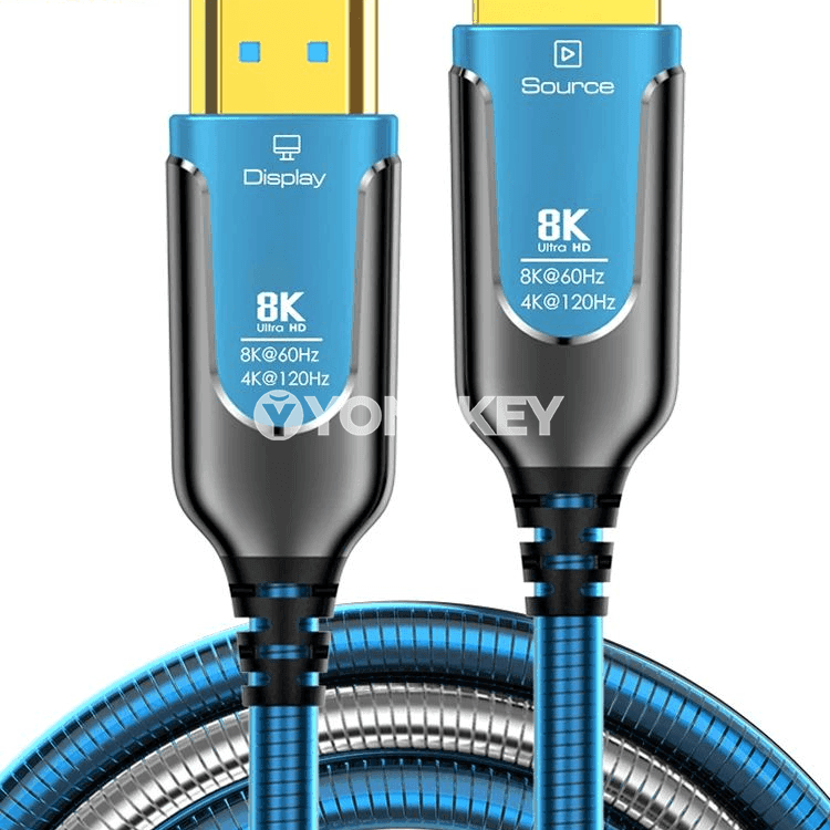 8K HDMI süýümli optik kabel, 48 Gbps, 60 Hz / 120 Hz