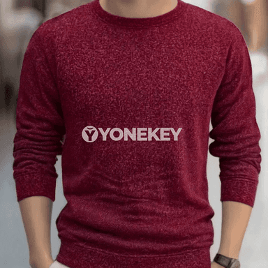 Erkekler üçin rahat giň kesimli ýyly pullover switer