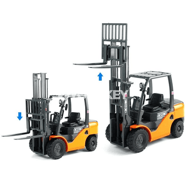1:20 forklift metal model, gurluşyk tehnikasy, erkin hereketli awtoulag modeli