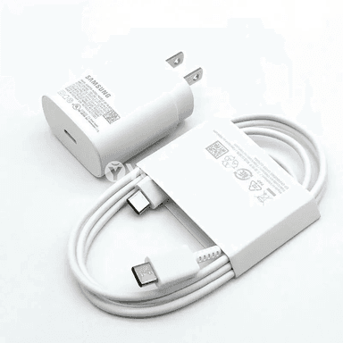 Samsung üçin 25W US çalt zarýad beriji adapter, Type-C kabel bilen
