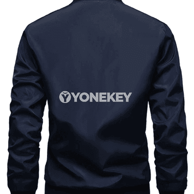 Erkekler üçin ýaz- güýz ýeňil ziperli stend-ýakaly jaket