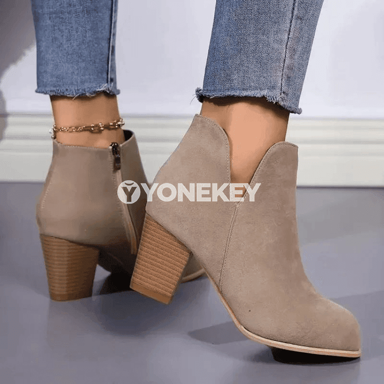 Aýallar üçin moda ädikler, ýokary ökjeli, fermuarly, rahat