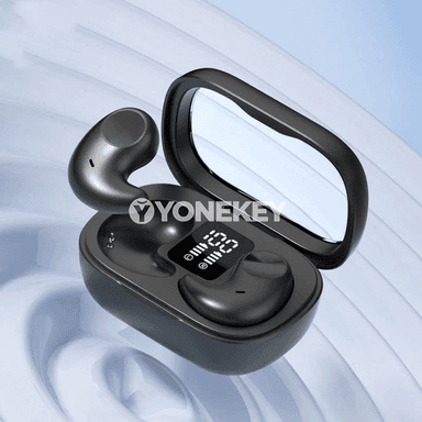 Simsiz Bluetooth TWS nauşniklar, mikrofonly we LED displeýli