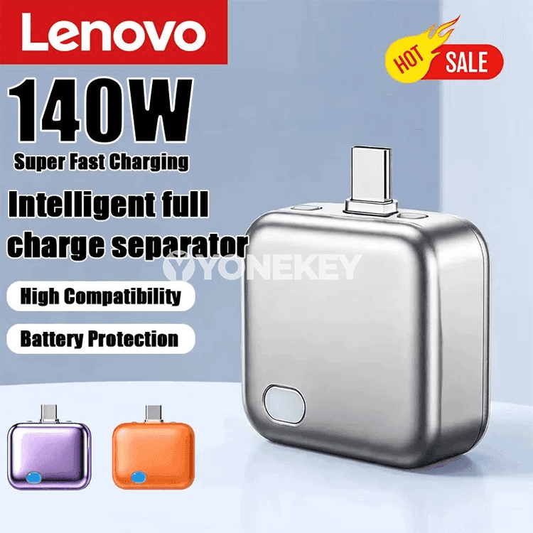 Lenovo 140W akylly güýç adapteri, awtomatiki kesişli, howpsuz zarýad