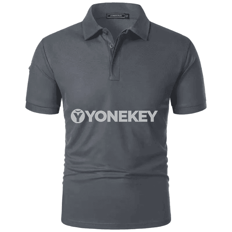 Erkekler üçin ýazky sport polo futbolkasy, giň kesimli, ýeňil