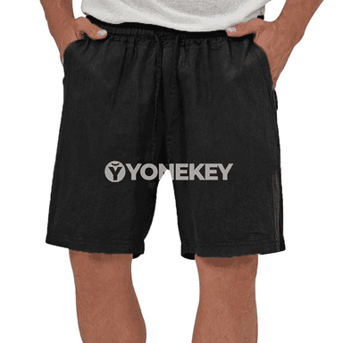 Erkekler üçin ýeňil zygyr-çalymdaş şortik, tomuslyk rahat model