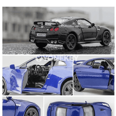 Nissan Skyline GTR R34 1:36 metal model awtoulagy, açylýan gapyly