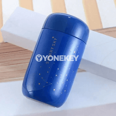 200 ml poslamaýan polatdan termo käse, ýyly saklaýjy syzmaýan flask