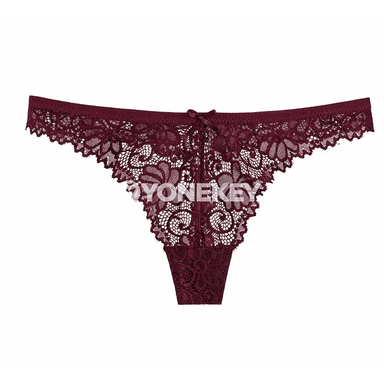 Aýallar üçin dantelli pes bel içki geýim, G-string