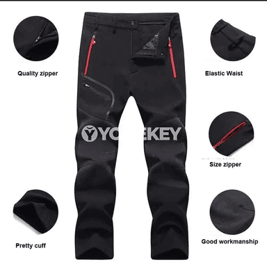 Erkekler üçin gyşda ýyly softshell trekking balaklary