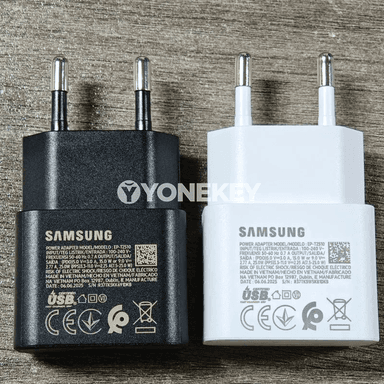 Samsung üçin 25W çalt zarýad beriji adapter, Type-C kabelli
