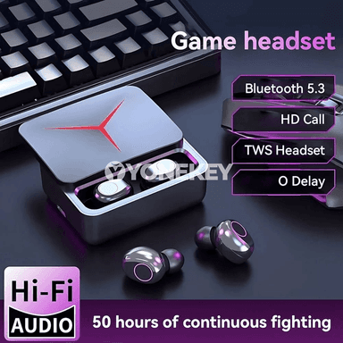 Simsiz Bluetooth sport nauşnigi, sensor dolandyryşly, LED ekranly