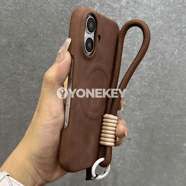 Lanyardly iPhone üçin magnitli korpus, goraýjy gapak